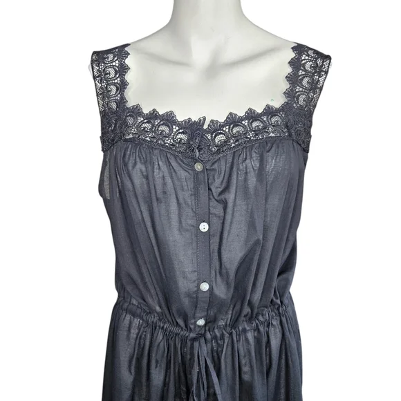 Laneway The Label Hart Slip Dress Black Sz S/M Sheer Fairy Whimsygoth Romantic - Picture 4 of 13